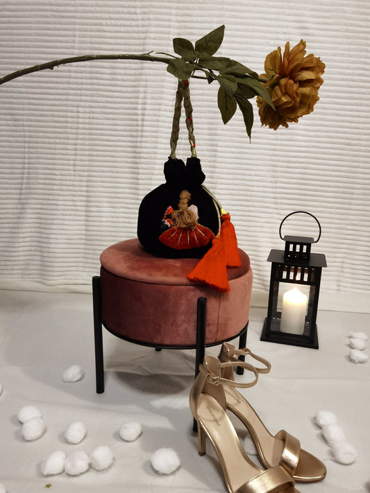 Unterarm Tasche - Abendtasche aus Samt